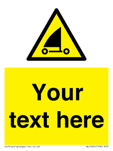 Custom Warning sand yachting